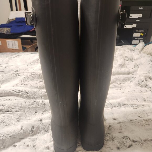 Hunter Original Tall Rain Boots - Size 8 - Black - Picture 3 of 5